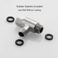 Angle Stop Add-a-tee Valve 3 8 Biveah Stainless Steel Water Line Splitter Fitting For Toilet Bidet Brushed Nickel Kts003na