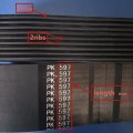 8pk1535 9pk1535 7pk1535 6pk1535 Generator Air Conditioning Fan Belt Vehicle Industrial Agriculture Size 16ribs