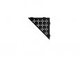 Schluter Systems Triangular Corner Shelf-e Floral Design Matte Black Ses1d5mgs Kerdi-line Shower Acessory 