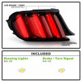 Acanii For 2015-2017 Ford Mustang W O Black Accent Package Led Sequential Tail Light Brake Lamp Replacement Driver