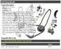 Front Timing Chain Kit With Upper And Lower Chains Guide Rails Tensioners Tensioner Arms Idler Crank Sprockets Compatible