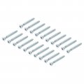 Uxcell Furniture Confirmat Screw 50pcs 6 3x50mm Hex Socket Woods Zinc Plated Countersunk Self-tapping Connecting Screw