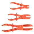 3 Pack Hose Pinch Off Pliers Set Nylon Plastic Line Clamp Tools For Automotive Gas Radiator Brake Coolant And Fuel Lines Red 