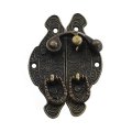 Myisteen 10 Pack Antique Vintage Latch Hook Hasp With Mini Handle Right Hasps Lock Clasp For Jewelry Box Ordinary Gift Wooden