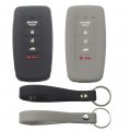 Kcpros 2pcs Rubber Silicone 5 Buttons W Engine Start Smart Key Fob Cover Case Protector Keyless With Keychain For Acura Ilx Tlx 