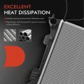 A-premium Engine Coolant Radiator Assembly With Transmission Oil Cooler Compatible Hyundai Veloster 2013-2017 L4 1 6l