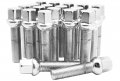 Venum Wheel Accessories 20pc Chrome M14x1 5 Ball Seat Lug Bolts 45 Mm Extended Shank Length Radius Works With Volkswagen Audi 