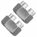 Caltric 2 Front Or Rear Axel Nuts Compatible With Kawasaki Mule 2500 Kaf620c 1994 1995 1996 1997-2000