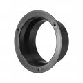 Uxcell Black Straight Duct Connector Flange Abs Plastic Air Outlet Inlet Adaptor For 3 94inch Dia Hose