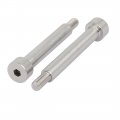 Uxcell 304 Stainless Steel Hex Socket Shoulder Bolt 8mm Dia 50mm Length M6 Thread 5pcs