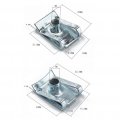 Vaguelly 120pcs Manganese Screw Assortment Kit U Trim Clips Steel Speed Fastener Auto Car Spire Clip Nut Nuts Dash Door Panel