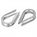 Iivverr Stainless Steel Thimble For 0 2 Inch 5mm Diameter Wire Rope Pcs Dedal De Acero Inoxidable Para Cable Dia Metro 0