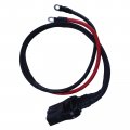 2-pin Plow Side Battery Cable Harness 21294 8245 For Western Fisher Plows 32 In Power Ground With Plug Connector Duct Cap And 