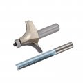 1 2 And-1 Straight Router Bit Set 1 2-inch Shank Carbide Double Flute End Bearing Corner Rounding Over Bits 