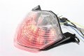 Httmt Mt199- Motorcycle Clear Led Tail Light Brake With Integrated Turn Signals Indicators Compatible Kawasak 07-12 Z750 07-08