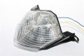 Httmt Mt199- Motorcycle Clear Led Tail Light Brake With Integrated Turn Signals Indicators Compatible Kawasak 07-12 Z750 07-08
