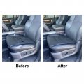 Secosautoparts Driver Passenger Black Bottom Replacement Perforated Leather Seat Cover Compatible With Dodge Ram 2500 3500 4500