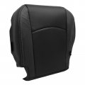 Secosautoparts Driver Passenger Black Bottom Replacement Perforated Leather Seat Cover Compatible With Dodge Ram 2500 3500 4500