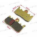 Httmt Disc Brake Pad Set Compatible With Aprilia Caponord R 1200 Gs Ducati 899