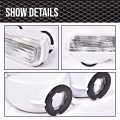 Clear Bumper Turn Signal Combo And Corner Side Marker Lamps Set For Jeep Cherokee Xj Chassis 1997-2001 Driver Passenger 4pcs