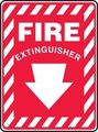 Fire Extinguisher Arrow 10 X 7 Dura Aluma-lite Sign 