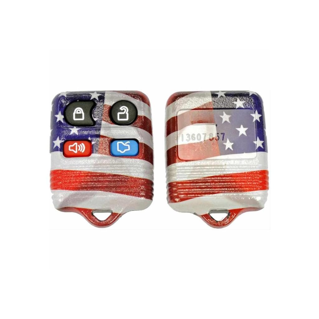 Keyless Remote Case For Ford Expedition 2003 To 2014 4 Button Plastic Shell Lock Unlock Alarm Trunk Red White Blue Alx Pau Mm