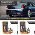 Vipmotoz 4in1 Led Rear Drl Reverse Brake Turn Signal Lights Lamps Compatible With 2015-2023 Chrysler 300 Clear Lens Chrome