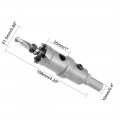 Uxcell Carbide Hole Saw Drill Bit 21 5mm Cutter For Stainless Steel Alloy Cast Iron Copper Metal Sheet With Limit Step