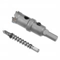 Uxcell Carbide Hole Saw Drill Bit 21 5mm Cutter For Stainless Steel Alloy Cast Iron Copper Metal Sheet With Limit Step