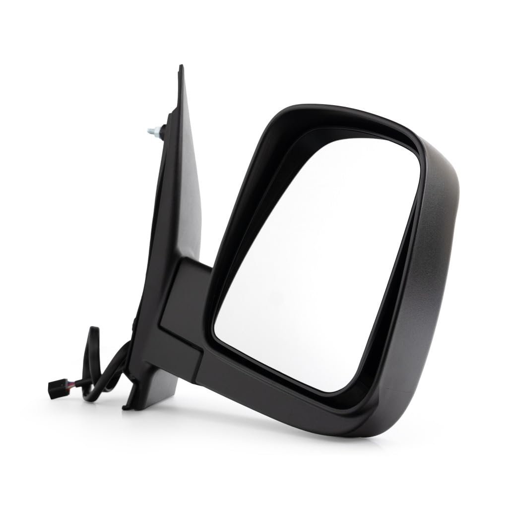 Passenger Side Door Mirror For Chevy Express 1500 2500 3500 2003 2007 Power Heated Foldaway Textured Black Single Lens
