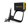 Passenger Side Door Mirror For Chevy Express 1500 2500 3500 2003 2007 Power Heated Foldaway Textured Black Single Lens