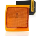 Front Lower Driver Side Marker Light For Chevy C2500 C3500 1994 To 2000 Replacement Gm2550144 Black Composite Housing Halogen