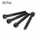 Uxcell 10-24x1-1 2 Hex Socket Head Cap Screw Bolts 12 9 Grade Alloy Steel 50pcs