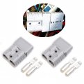Mr Brighton Led 175amp Anderson Compatible 2 Pole Power Connector Plug Grey W Terminals For Awg Wire 4 Housing 8 Terminal Pins 