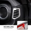 Cherocar Dashboard Side Air Conditioning Vent Trim Cover Interior Accessories Compatible With 2018-2023 Jeep Wrangler Jl Jlu