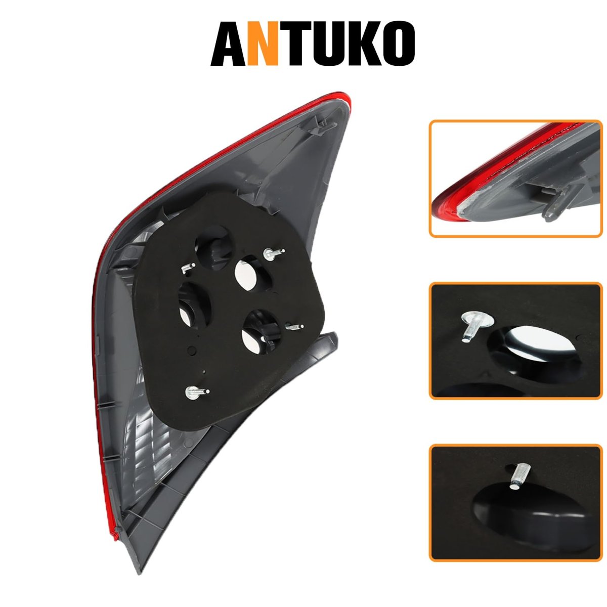1 Pack Right Side Outer Tail Light Assembly Replacement For Civic 2012 Passenger Lamp