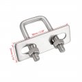 Uxcell Square U-bolts 0 79 20mm Inner Width 45mm Length M6 304 Stainless Steel U Bolt With Nuts Frame For Boat Trailer