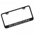 Au-tomotive Gold Inc Officially Licensed Laser Etched Black Stainless Steel License Frame For Jeep Rubicon