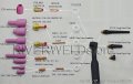Riverweld Tig Collet 10n23x 5 64 2 0mm Orifice For Qq300 Pta Db Sr Wp 17 18 26 Welding Torch 10pk