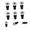 Jojofuny 6pcs Toilet Seat Screw Accessories Round Cover Screws Lid Bolts Replacement Crow Fixing Kit Abs Tops Hinge
