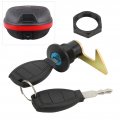 Rear Storage Trunk Lock Qiilu Motorcyclea Scooter Fitting Tail Lock Aluminum Plastic Universal For Electric Motorcycles Trunkc