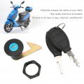 Rear Storage Trunk Lock Qiilu Motorcyclea Scooter Fitting Tail Lock Aluminum Plastic Universal For Electric Motorcycles Trunkc