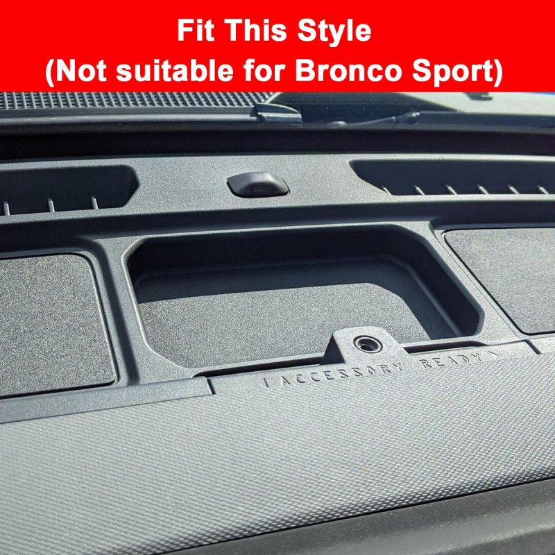 Silicone Dashboard Mat For Ford Bronco 2021 2022 2023 2024 2025 2026 Interior Dash Pad Liners 3 Piece Set With 5 8 In Center