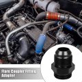 Black 10an Male To M22 X 1 5mm Thread Tube Hardline Fuel Line Adapter Oil Gas Pipe Fitting