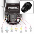 X Autohaux Black 10an Male To M22 1 5mm Thread Tube Hardline Fuel Line Adapter Oil Gas Pipe Fitting