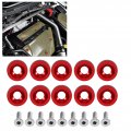 License Plate Holder Car Modification M6 Gasket Bolt Frame Decoration Screw Red