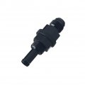 6an Male Flare Bulkhead To 5 16 In Hose Barb Fuel Tank Fitting 6061 T6 Aluminum Black An6 