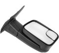 Towing Mirror For Dodge Ram 1500 2002 2008 2500 3500 2003 2009 Right Passenger Side Power Adjusted Heated Manual Folding Black 