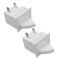 2-pack Refrigerator Door Light Switch W11384469 Replacement For Whirlpool Wp1118894 W11234536 Models 