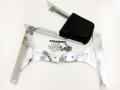 Httmt- Chrome Classic Bamboo Backrest Sissy Bar W Leather Pad Compatible With H-d Softail Flstsc Fxst Fxstb Fxsts Fxstsb P N